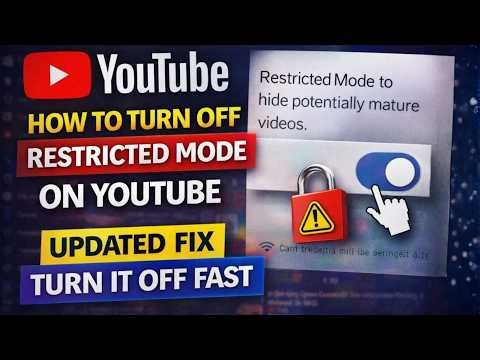 How to Turn Off Restricted Mode on YouTube | Updated Fix