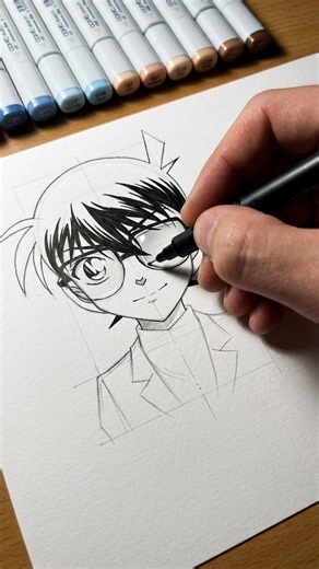 Conan draws Detective Conan!!