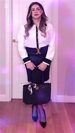 💋 Crossdresser, pencil skirt and high heels!! 💋