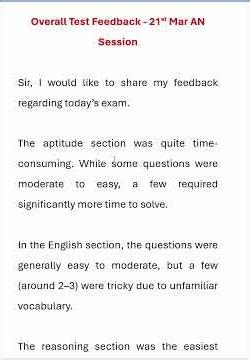 TCS NQT - 21st March 2026 AN Slot 🔥 Exact Coding Questions + Honest Test Feedback | Must Watch!