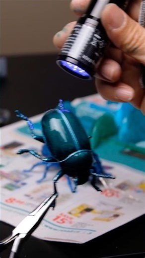 Wiring a Micro LED to Light Up this Tiny Diorama!