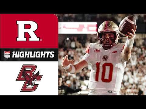 Red Bandanna Game 🏈 Rutgers Scarlet Knights vs. Boston College Eagles | Full Game Highlights | ESPN