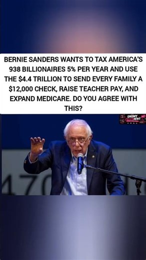 Bernie Sanders Want to Tax Billionaires 5% Give Every Family $12,000, Raise Teacher Pay & Medicare😳💰