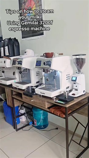 Tips on how to steam your milk Using Gemilai 3200f espresso machine ‼️ #milksteamingtips #foryourpage #espressomachine #gemilai | Baristaspace Philippines