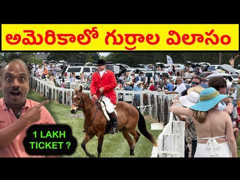 గుర్రాల రేసులో అదిరిపోయే ఫ్యాషన్! 👒 Equestrian Sport & Fashion Culture USA Telugu Vlogs