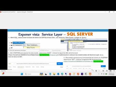 VISTAS SERVICE LAYER EN SAP BUSINESS ONE EN SQL Y HANA (Paso a Paso)
