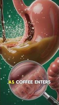 What Happens Inside Your Body When You Drink Coffee ☕ #Health #Digestion #shorts #Anatomy #Biology