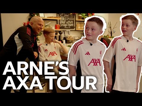 Arne Slot surprises Liverpool fans with special tour of the AXA Training Centre