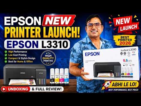 Epson L3310 New Printer Launch 2026 Full Review Price Features Setup & Unboxing Best Epson Printer