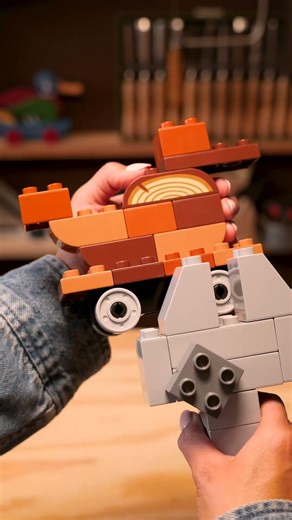 Building Cute LEGO Duck! 🦆😆 @slopsmcgee #LEGO #animation #legostopmotion