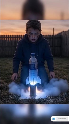 He Turned A Bottle Into A REAL Missile 😱🚀 #shorts #viral #trending #viralshort