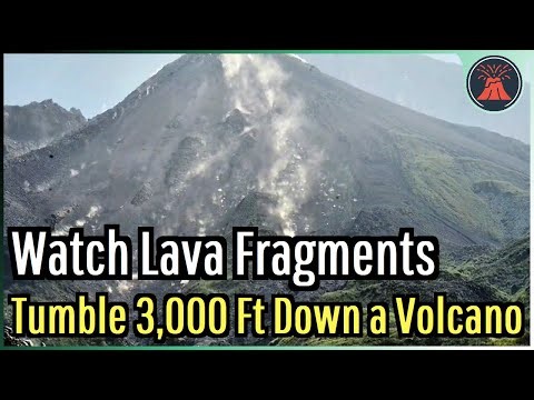 Watch Multi-ton Lava Fragments Fall 3,000 Ft Down a Volcano