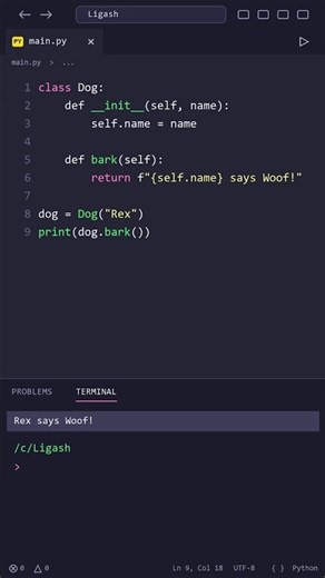 Python Classes in 60 Seconds 🐍 #python #oop
