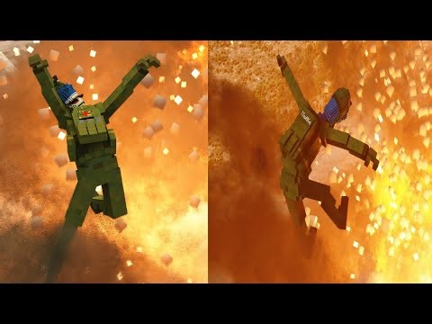 TTouKKin Ragdolls Physics ! Can i Survive This Military Destruction ? |Teardown