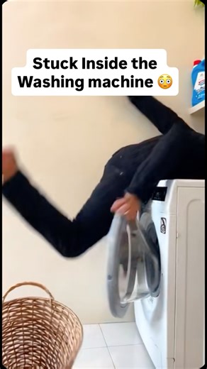 Birju & Shifua on Instagram: "Stuck Inside the Washing machine #trend #virals #shorts #funny #reels"