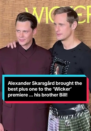 What's better than one Skarsgård? 😏 Two Skarsgårds dressed up on the red carpet. #AlexanderSkarsgård #BillSkarsgårds