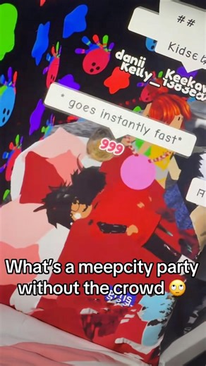 I Went to a MeepCity PARTY.. #roblox #meepcity #party #shorts