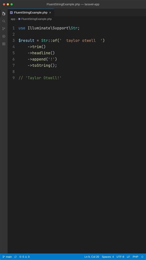 Fluent Strings in Laravel