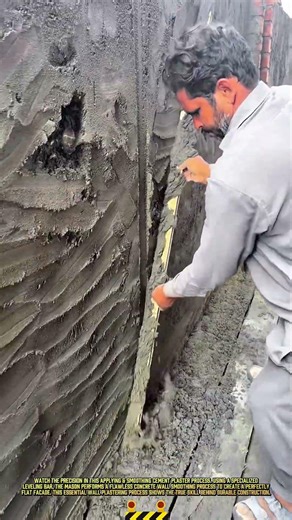 Applying & Smoothing Cement Plaster for Perfect Wall Construction #dailywork