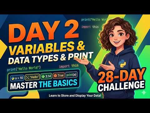 Python Variables, Data Types & The Print() Function (Day 2)
