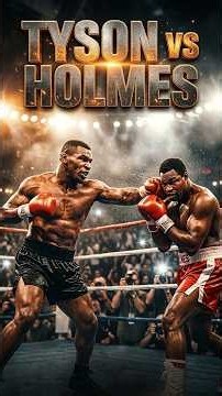 Mike Tyson vs Larry Holmes (1988) | Brutal 4th Round KO! 🔥 #MikeTyson #LarryHolmes #Boxing