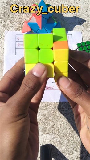 3 by 3 Rubik's Cube Solve In Magic tricks 🤯⚡#rubikscube #how #ytshorts #cube