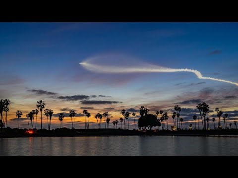 SpaceX launch over California on April 6, 2026