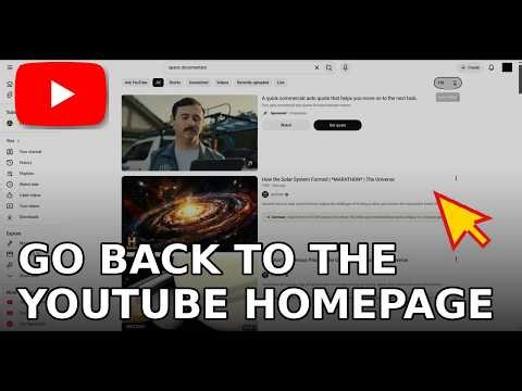 How to Go Back to the YouTube Homepage From a PC