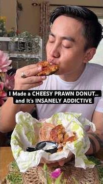 I Made a CHEESY PRAWN DONUT… and It’s INSANELY ADDICTIVE #food #cheese #snacksrecipe