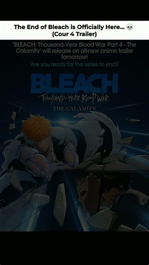 BLEACH COUR 4 TRAILER DROPS TOMORROW! 🤯🔥 #shorts #bleach #anime #fyp
