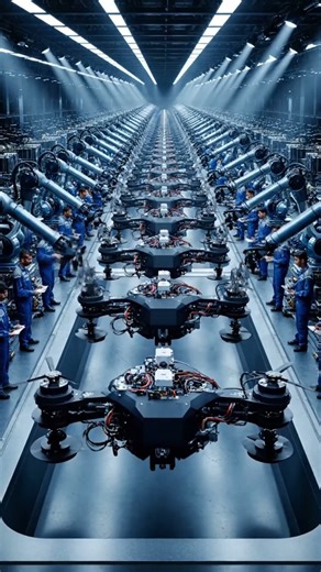 Underwater Drone Swarm System Assembly Timelapse – Inside Naval Defense Factory