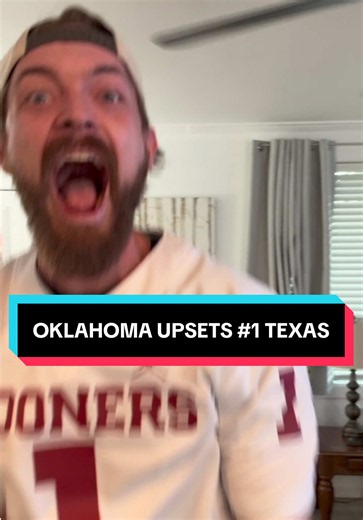 Oklahoma Sooners upset 1 Texas 😳 WOW #oklahomasooners #oufootball #oklahoma #collegefootball #soonersfootball