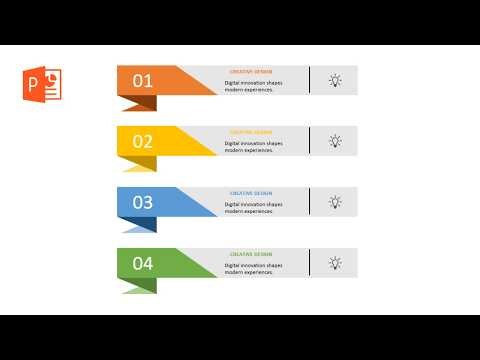 4 Steps Infographic Slide Design in PowerPoint | Animated Presentation Tutorial