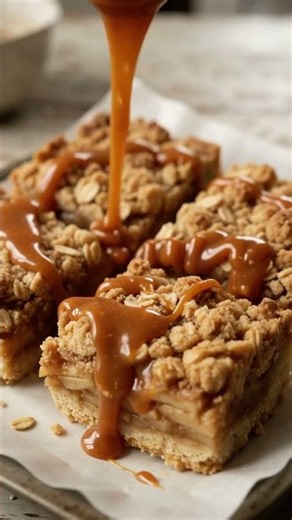 Salted Caramel Apple Pie Bars: American Dessert Squares