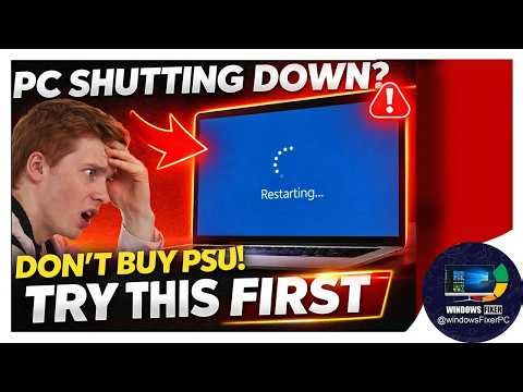 PC Auto Shutdown? ⚠️ Test This BEFORE Replacing PSU (Save Money!)