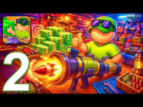 GunLand Arcade Idle - Gameplay Walkthrough Part 2 - Sell Guns Earn Power (iOS, Android)