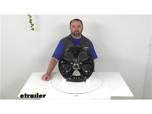Review of Taskmaster Trailer Tires and Wheels - Aluminum Viking Series Valhalla Black Spoke - TA26AR