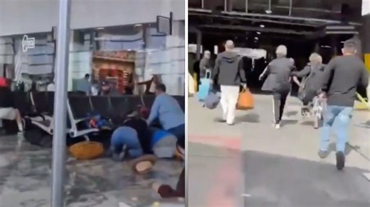 People flee Mexico airport during unrest after drug trafficking cartel leader killed