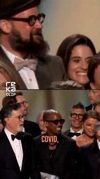 Colbert's Emmy Speech for Wife & The Infamous Kiss!#StephenColbert #EmmyAwards #LoveStory