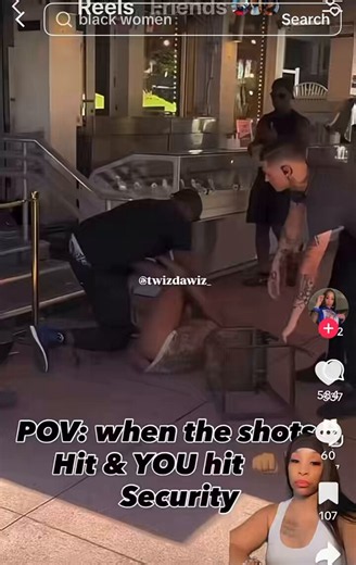 When a woman decides to get aggressive and put hands on a man — especially security — she doesn’t get to cry foul when he defends himself and takes her down.The video shows her escalating the situation. He did what he had to do to control it.Ladies, carry yourself with respect. Don’t start what you can’t finish.