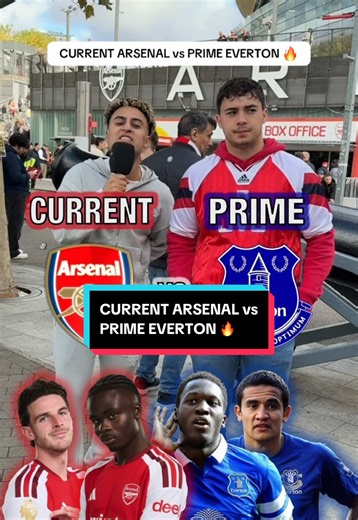 CURRENT ARSENAL vs PRIME EVERTON 🔥 #arsenal #arsenalfc #everton #evertonfc