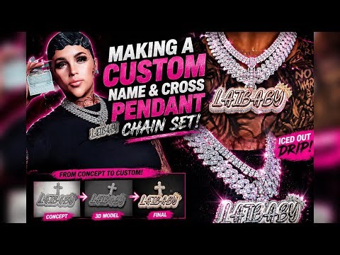 Making A Custom Name & Cross Chain Set In GTA 5 RP (FiveM) | Blender 3D Modeling