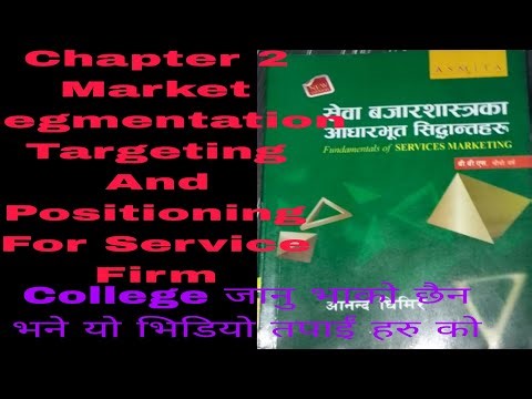 BBS 4th year marketing for Service// chapter 2// segmentation//targeting// positing// TU//online//
