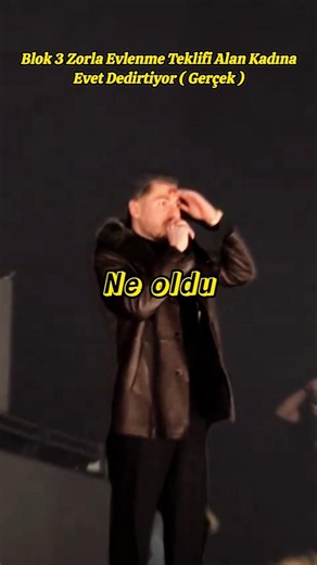 Blok3 Sahnede Evlenme Teklifi Alan Kadına Zorla Evet Dedirtiyor #blok3 #shorts #shortvideo #trending
