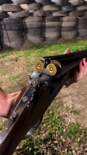 Handleit Grips on Instagram: "@bonbonsnguns Two triggers, short barrel 10 gauge shotgun - when your friends tell you they want you to shoot something but won’t tell you what, just that it will kick.. so I lean in hard, little brown alien from Men in Black style 🔫 @txbigred we do not sell firearms"