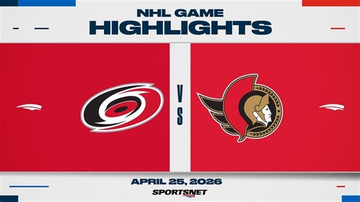 NHL Game 4 Highlights | Hurricanes vs. Senators - April 25, 2026