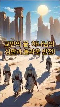 교만의끝, 하나님의 심판과 놀라운 반전! #성경 #오디오성경 #오디오북 #명언 #지혜 #지식 #오늘의말씀 #날마다솟는샘물 #스바냐