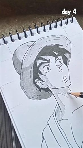 Day 4 of 15 💪What if Monkey D. Luffy looked like this? 👀🔥Worth it or not? #luffy #drawing #disney