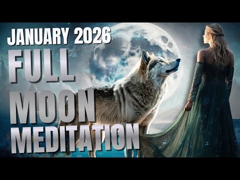 Full Moon Meditation January 2026 | Meet Your Wolf Spirit + Release Stress