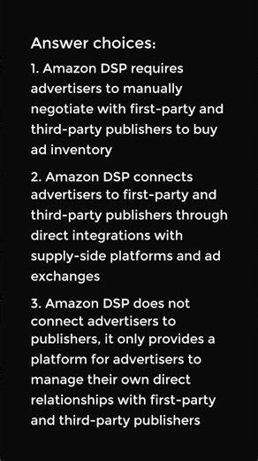 How does Amazon DSP connect advertisers to first-party and third-party publishers?